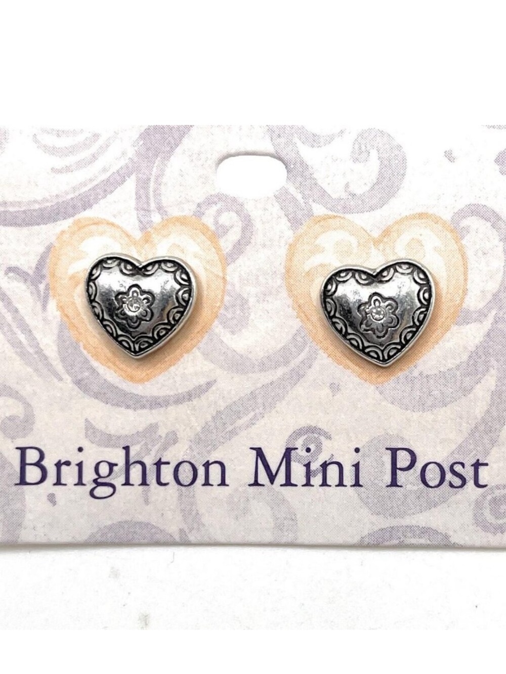 Brighton Sterling Silver Heart Post Earrings - Picture 4 of 5